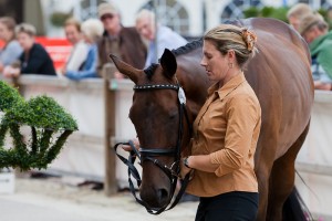 AUS-Wendy Schaeffer (KOYUNA SUN DANCER) 2012 GER-HSBC Luhmuhlen International Horse Trial - CCI****: 1ST Horse Inspection-Wednesday-PASS